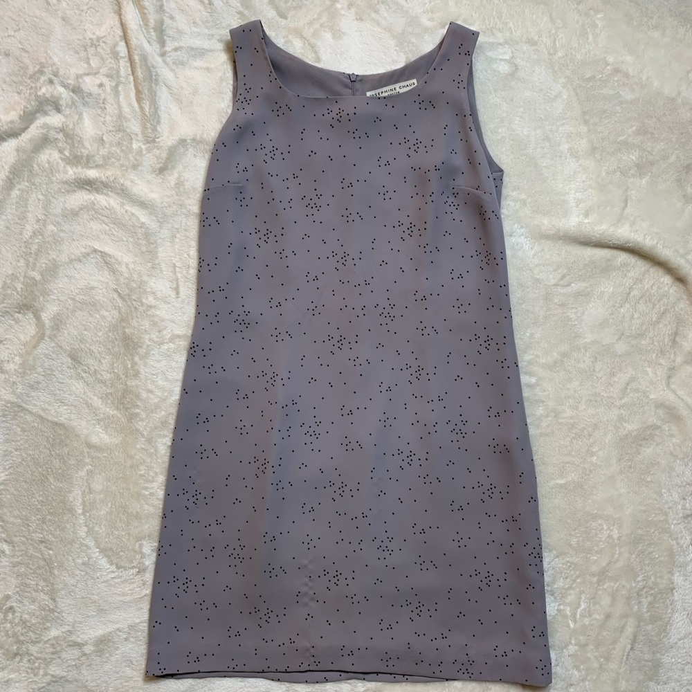 Purple with black dots petite Josephine Chaus dress
